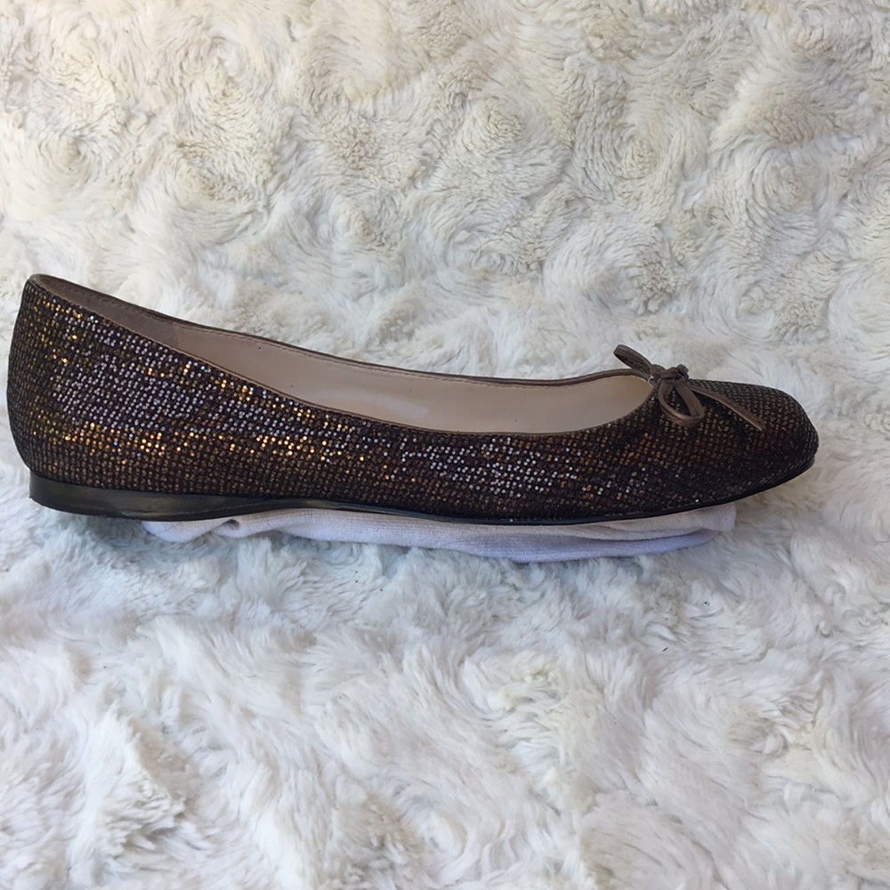GUC Copper Glitter Ballet Flats by Enzo A.  Sz8.5 - Picture 7 of 8